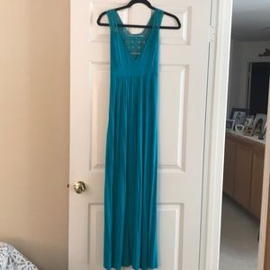 Turquoise maxi dress